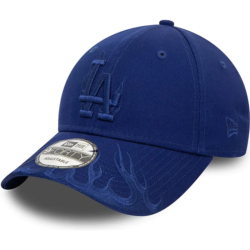 cepice-zaoblena-modra-nastavitelny-9forty-flame-los-angeles-dodgers-mlb-new-era