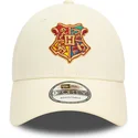 beige-verstellbare-9forty-kappe-von-hogwarts-harry-potter-von-new-era