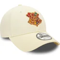 new-era-curved-brim-9forty-harry-potter-hogwarts-beige-adjustable-cap