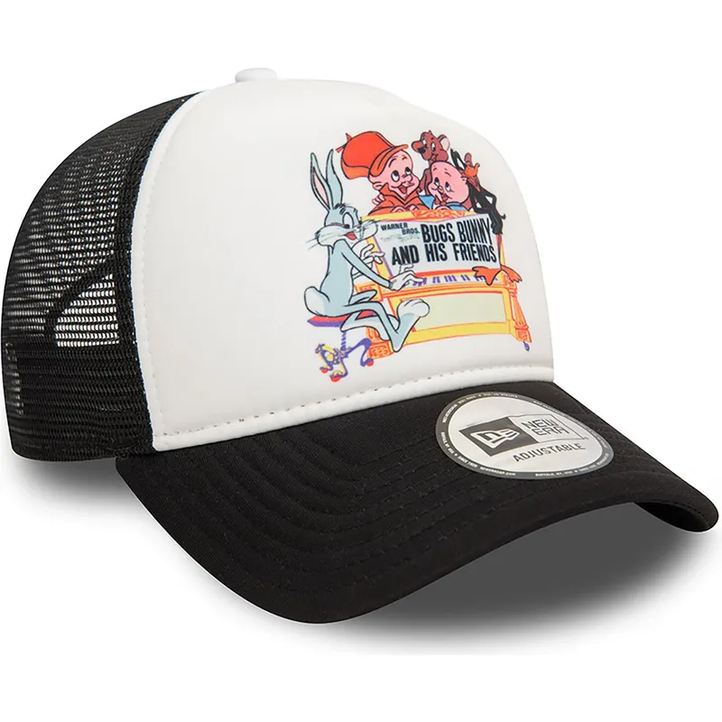 cepice-zaoblena-cerna-snapback-bugs-bunny-and-his-friends-a-frame-looney-tunes-new-era