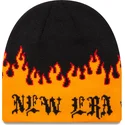 cepice-cerna-skull-knit-flame-new-era