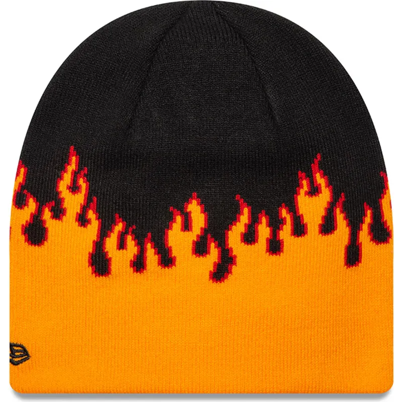 cepice-cerna-skull-knit-flame-new-era