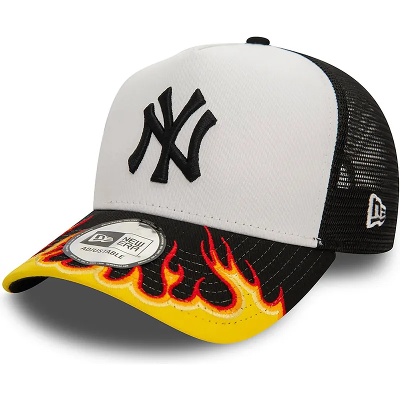 cepice-zaoblena-bila-snapback-a-frame-flame-new-york-yankees-mlb-new-era cepice-zaoblena-bila-snapback-a-frame-flame-new-york-yankees-mlb-new-era