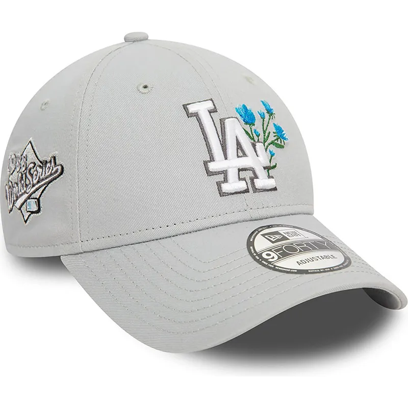 cepice-zaoblena-seda-nastavitelny-9forty-flower-icon-los-angeles-dodgers-mlb-new-era
