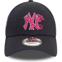 cepice-zaoblena-namornicka-modra-nastavitelny-rosa-9forty-flower-icon-new-york-yankees-mlb-new-era