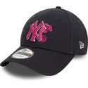 cepice-zaoblena-namornicka-modra-nastavitelny-rosa-9forty-flower-icon-new-york-yankees-mlb-new-era