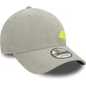 9forty-suede-valentino-rossi-vr46-motogp-verstellbare-graue-kappe-mit-gebogenem-schirm-von-new-era