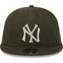 verstellbare-grune-flache-kappe-9fifty-waxed-canvas-der-new-york-yankees-mlb-von-new-era