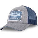 cepice-zaoblena-seda-snapback-mixgrey01-von-dutch