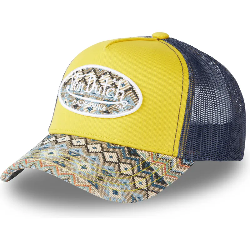 gelbe-und-marineblaue-trucker-kappe-eth02-von-von-dutch