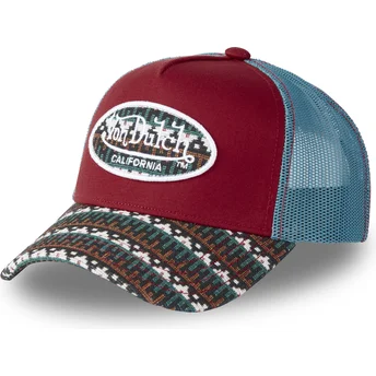 Von Dutch ETH03 Red and Blue Trucker Hat