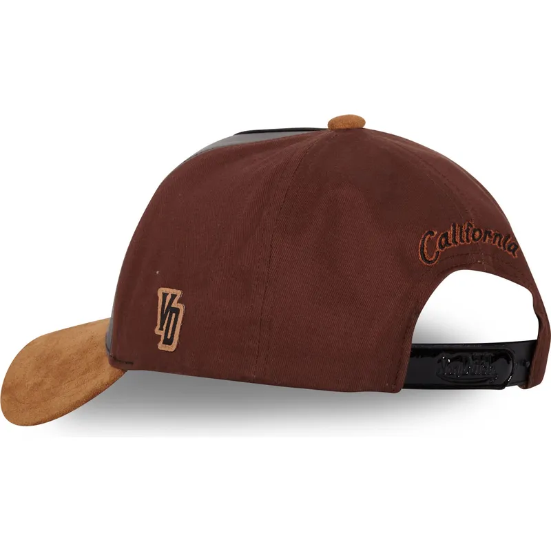 schwarze-und-braune-gebogene-snapback-kappe-vint03-von-von-dutch