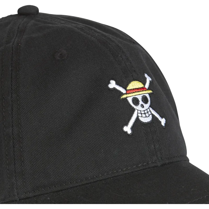 svart-justerbar-bojd-keps-straw-hat-pirates-skucd-one-piece-fran-capslab