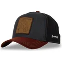 capslab-looney-tunes-loo10-wrr-coyote-och-road-runner-flerfargad-kurvad-snapback-keps