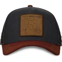 capslab-looney-tunes-loo10-wrr-coyote-och-road-runner-flerfargad-kurvad-snapback-keps