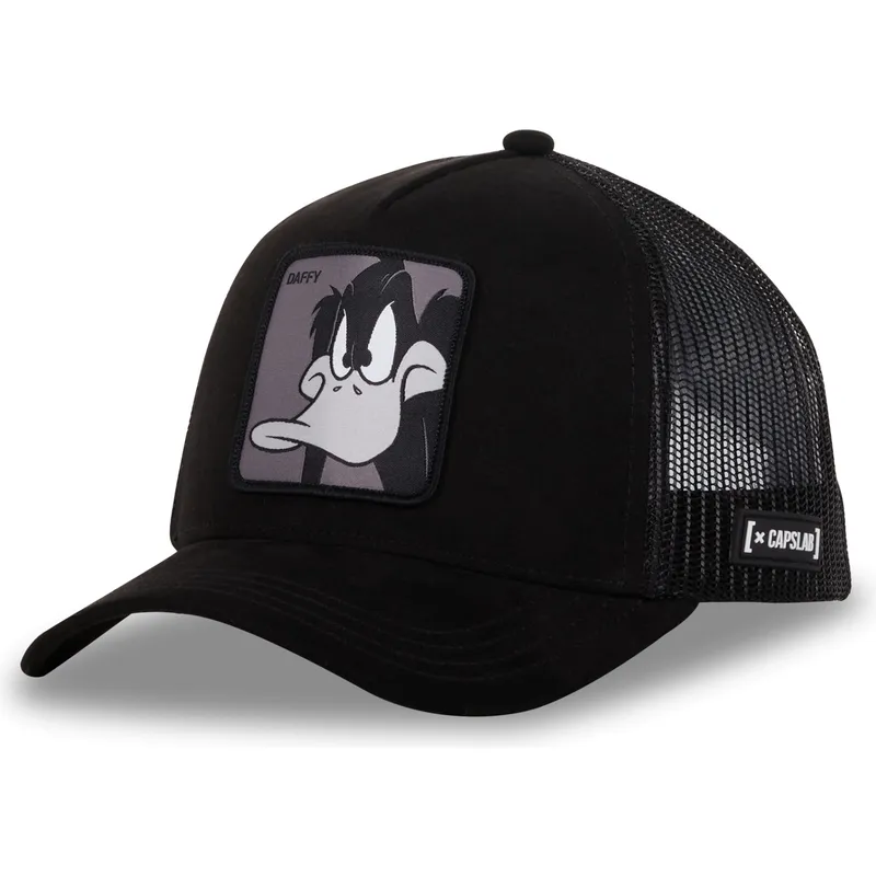schwarze-trucker-cap-daffy-duck-loo10-duc-looney-tunes-von-capslab