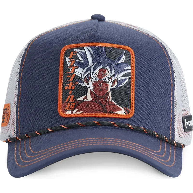 trucker-cap-marineblau-und-weiss-son-goku-dbs5-ult-dragon-ball-von-capslab