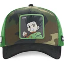 capslab-hunter-x-hunter-gon-freecss-hu3-camouflage-und-schwarze-trucker-kappe