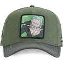 grune-gebogene-snapback-kappe-roronoa-zoro-op4-zor-one-piece-von-capslab
