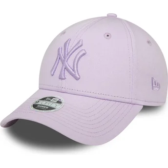 Čepice zaoblená fialová nastavitelný pásek 9FORTY League Essential New York Yankees MLB New Era