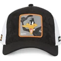 capslab-looney-tunes-daf2-ct-schwarze-und-weisse-trucker-kappe-pato-lucas