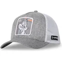 grau-weisse-trucker-kappe-bugs-bunny-loo10-bug-looney-tunes-von-capslab