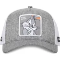 grau-weisse-trucker-kappe-bugs-bunny-loo10-bug-looney-tunes-von-capslab