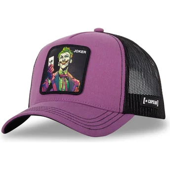 trucker-cap-violett-und-schwarz-joker-dc7-clo-dc-comics-von-capslab