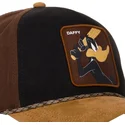 capslab-daffy-duck-loo10-daf-looney-tunes-black-and-brown-trucker-hat