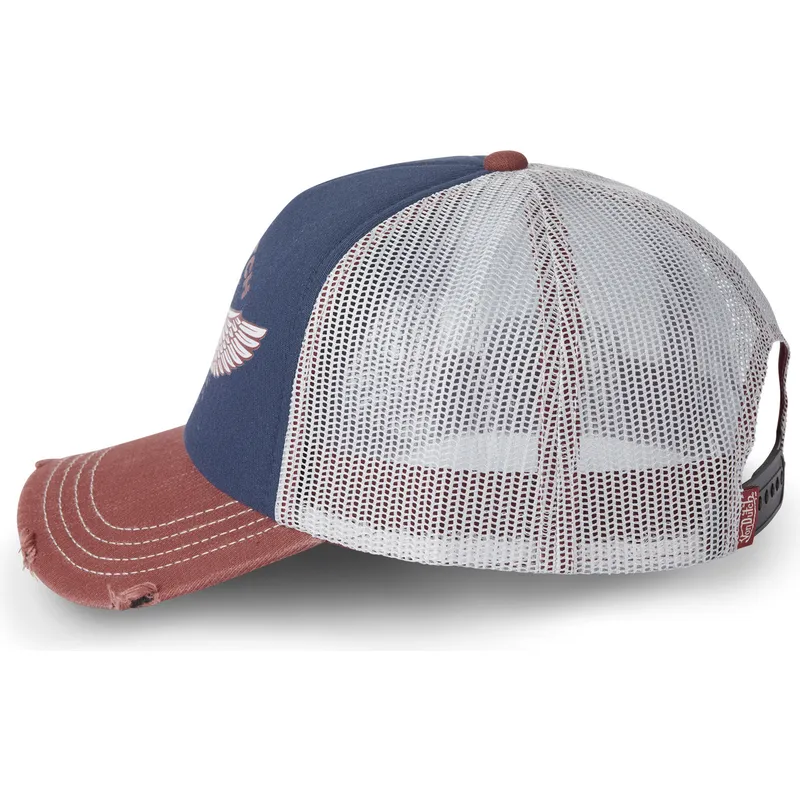 gorra-trucker-azul-y-marron-crew19-de-von-dutch