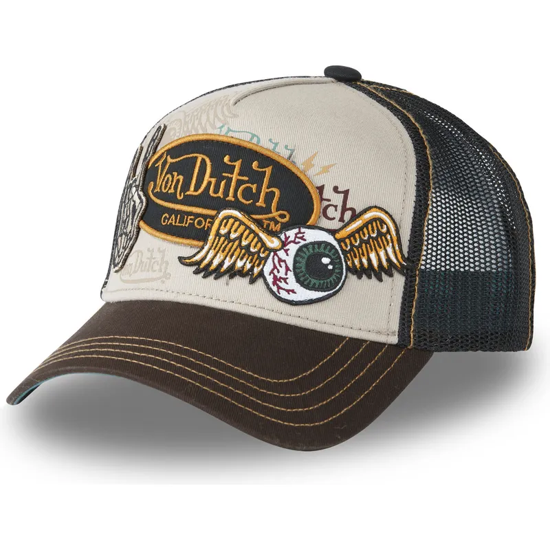 cepice-zaoblena-zadne-zvire-hneda-snapback-patches03-von-dutch