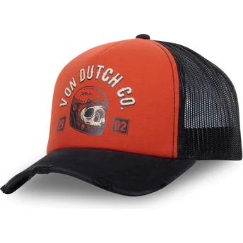 Von Dutch CREW17 Orange and Black Trucker Hat