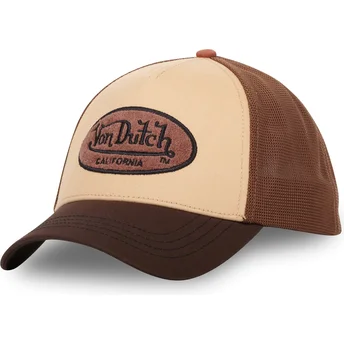 Von Dutch braune Trucker-Kappe TERRYLOG01