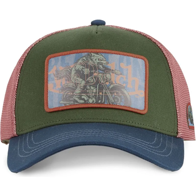 trucker-cap-grun-rot-und-blau-wol-cb-von-von-dutch