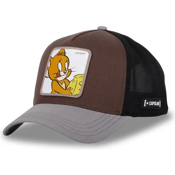 Capslab Jerry TAJ5 TJ1 Looney Tunes Brown, Black and Grey Trucker Hat