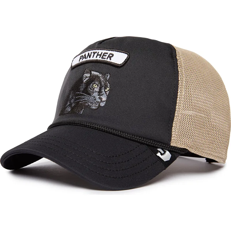 trucker-cap-schwarz-und-beige-panther-gb2-black-panther-the-rocker-the-farm-von-goorin-bros