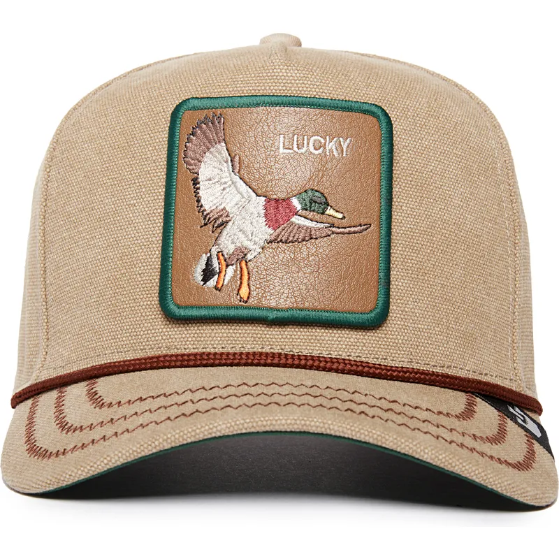 cepice-zaoblena-bezova-snapback-lucky-duck-canvas-the-farm-goorin-bros