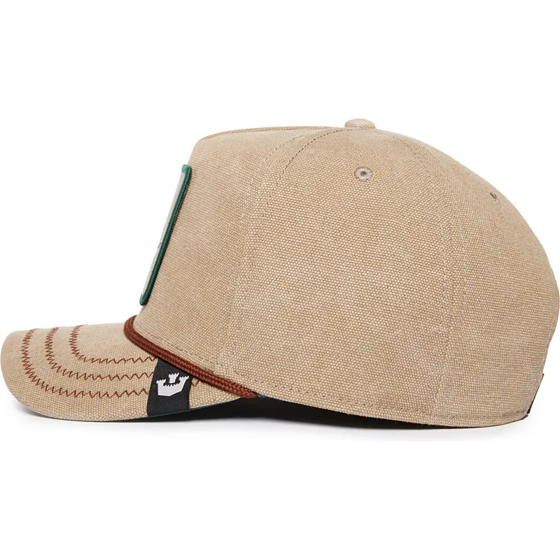 cepice-zaoblena-bezova-snapback-lucky-duck-canvas-the-farm-goorin-bros