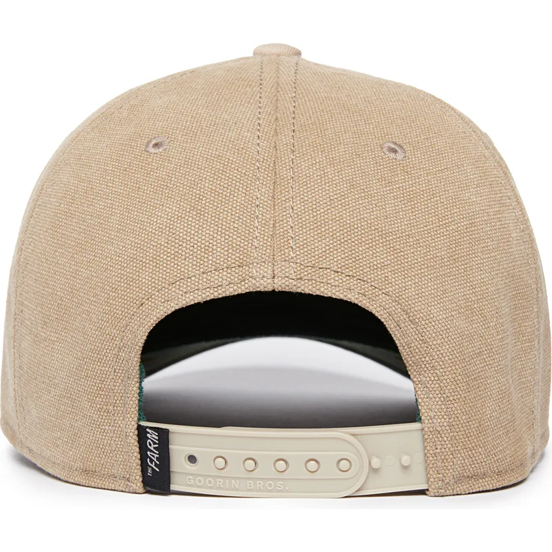 cepice-zaoblena-bezova-snapback-lucky-duck-canvas-the-farm-goorin-bros