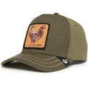 grune-snapback-kappe-mit-gebogenem-schirm-gallo-cock-field-100-all-season-wool-the-farm-von-goorin-bros