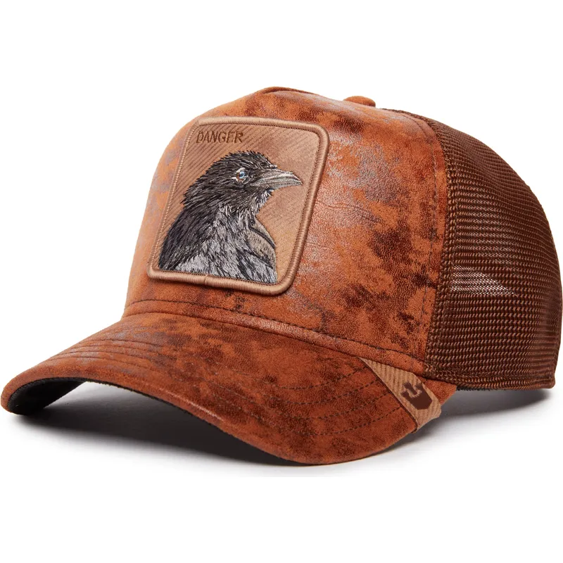 cepice-zaoblena-hneda-snapback-danger-crow-the-farm-goorin-bros