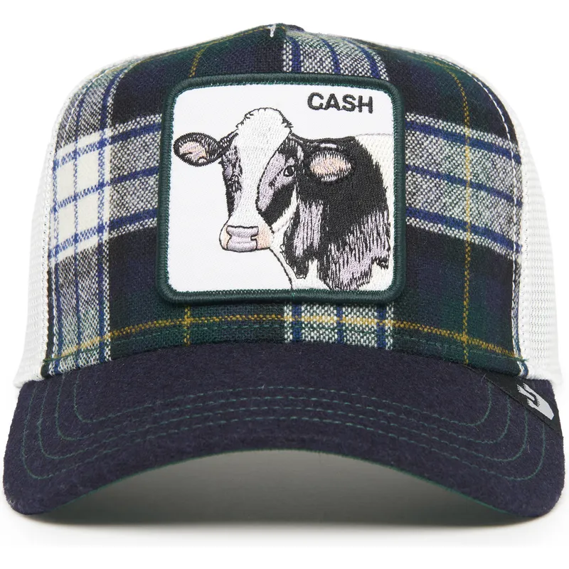 truckerkeps-marinbla-och-vit-ko-cash-moon-cow-uk-plaid-the-farm-fran-goorin-bros
