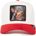 cepice-zaoblena-cervena-snapback-beware-the-suede-doberman-the-farm-goorin-bros