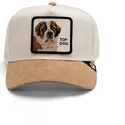 trucker-cap-beige-bernhardiner-top-dog-the-suede-st-bernard-the-farm-von-goorin-bros