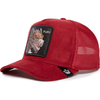 cepice-zaoblena-cervena-snapback-fury-the-suede-the-farm-goorin-bros