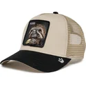 beige-und-schwarze-trucker-kappe-fauler-the-faded-sloth-eco-brutalism-the-farm-von-goorin-bros