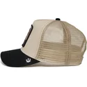 beige-und-schwarze-trucker-kappe-fauler-sloth-eco-brutalism-the-farm-von-goorin-bros