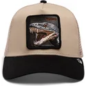 cepice-zaoblena-bezova-snapback-the-vicious-snake-eco-brutalism-the-farm-goorin-bros