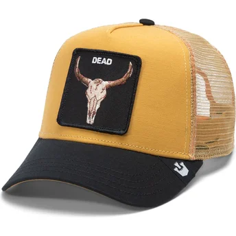 Goorin Bros. Ox The Dead Skull Eco Brutalism The Farm Yellow and Black Trucker Hat