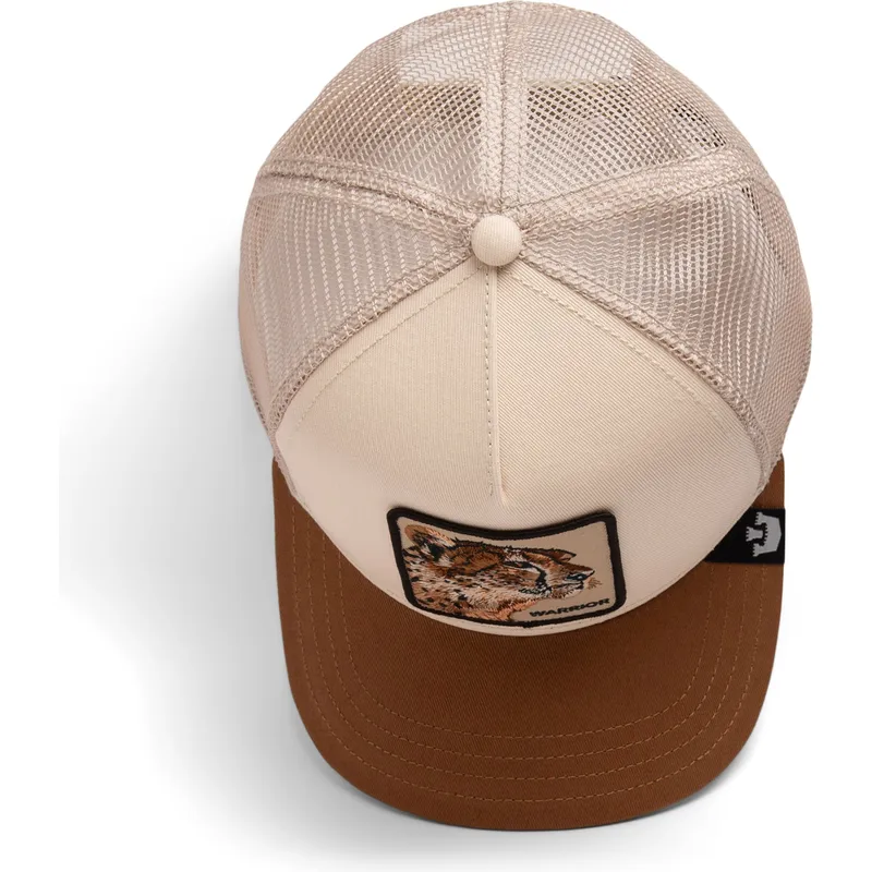 cepice-zaoblena-hneda-snapback-warrior-cheetah-big-cats-the-farm-goorin-bros